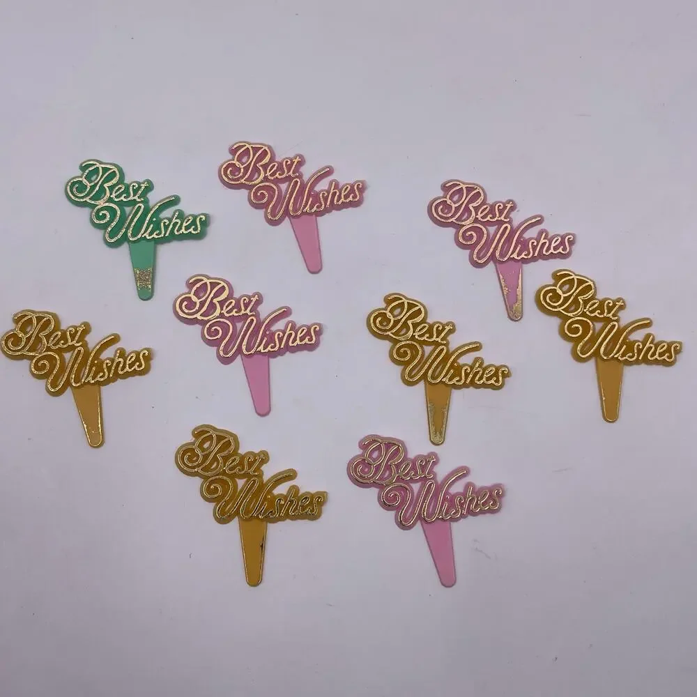 94 Vintage Cupcake Cake Toppers Happy Birthday Best Wishes Bells ABC Hat Candle